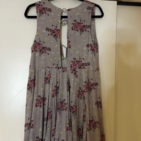 Free People Gray Floral Mini Dress - Picture 3 of 3